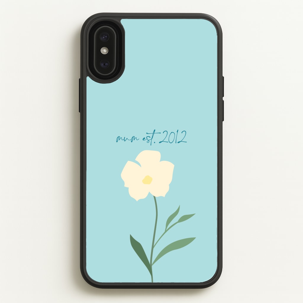Baby Blue Mum Est - Mother's Day Phone Case for iPhone XS Max