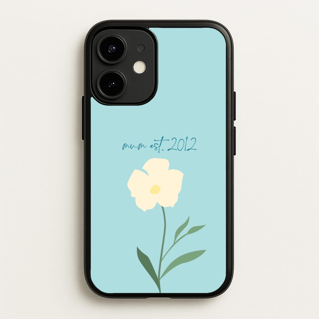 Baby Blue Mum Est - Mother's Day Phone Case for iPhone 12 Mini
