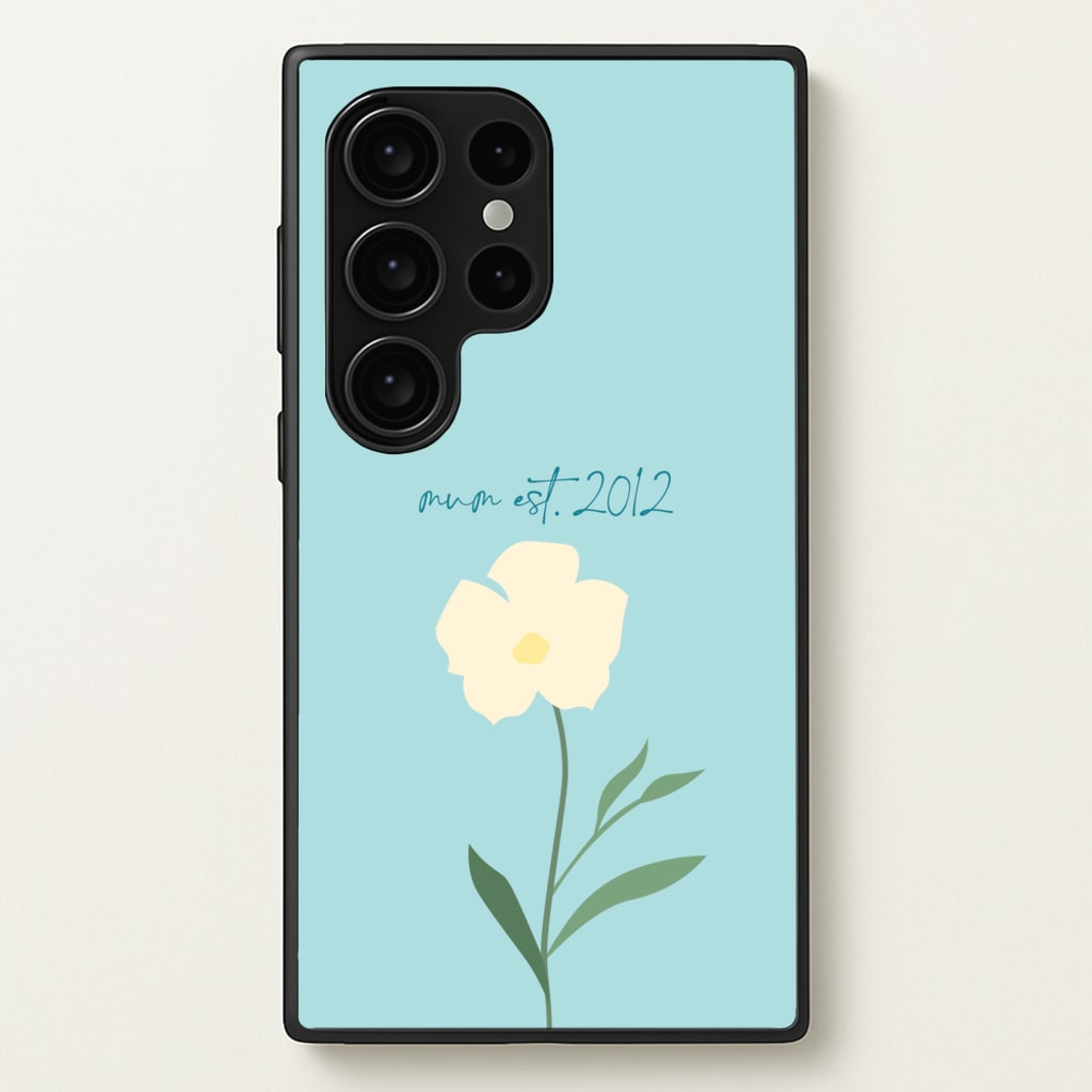 Baby Blue Mum Est - Mother's Day Phone Case for Galaxy S24 Ultra