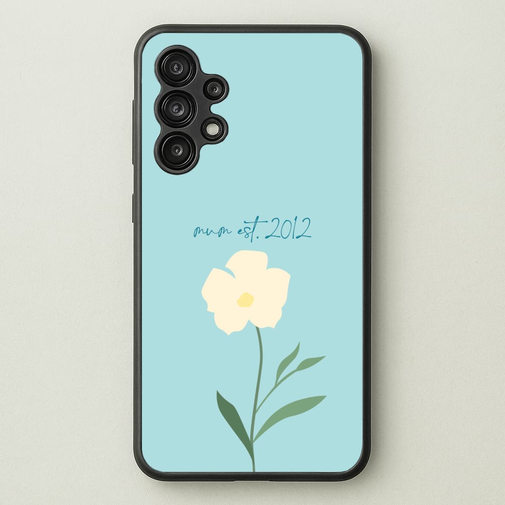 Baby Blue Mum Est - Mother's Day Phone Case for Galaxy A13