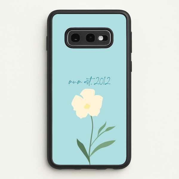Baby Blue Mum Est - Mother's Day Phone Case for Galaxy S10e