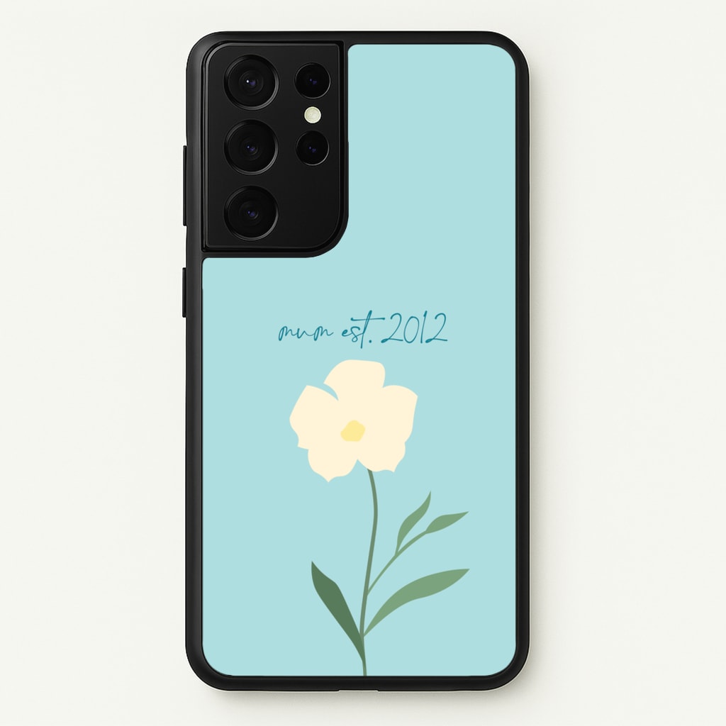 Baby Blue Mum Est - Mother's Day Phone Case for Galaxy S21 Ultra