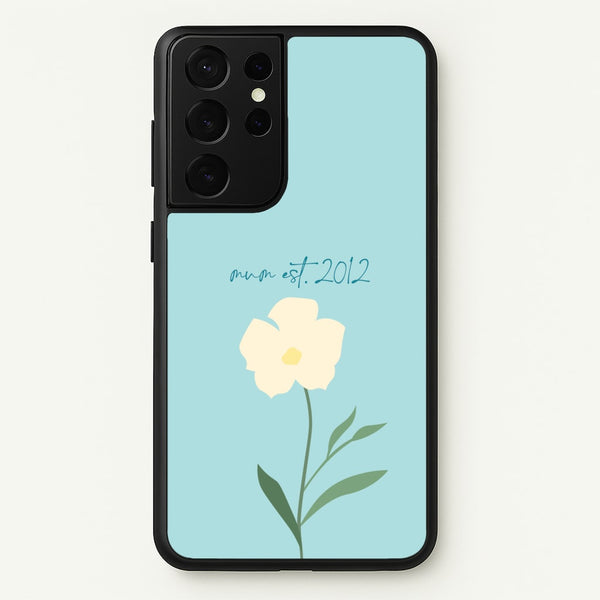 Baby Blue Mum Est - Mother's Day Phone Case for Galaxy S21 Ultra