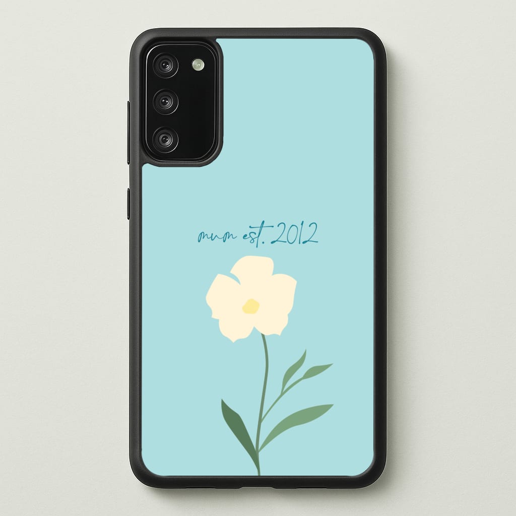Baby Blue Mum Est - Mother's Day Phone Case for Galaxy S20