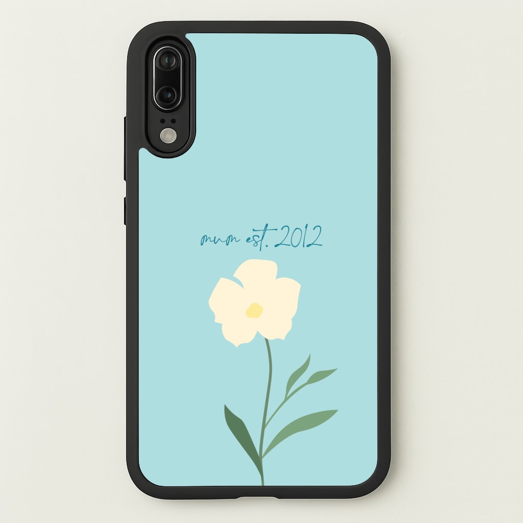Baby Blue Mum Est - Mother's Day Phone Case for Huawei P20