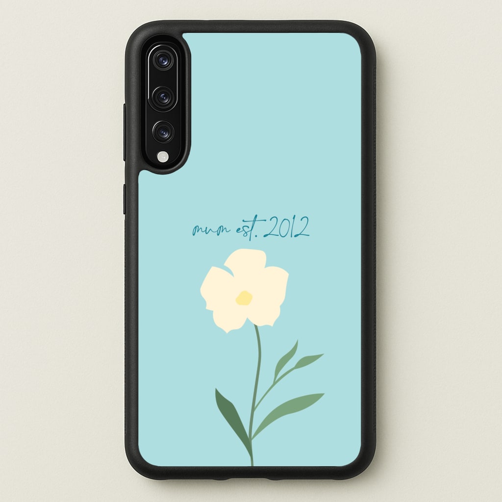 Baby Blue Mum Est - Mother's Day Phone Case for Huawei P20 Pro