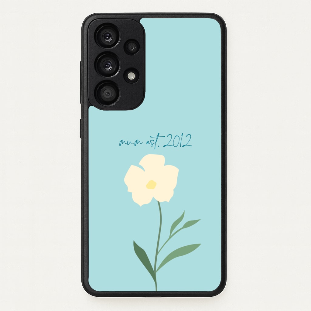 Baby Blue Mum Est - Mother's Day Phone Case for Galaxy A53