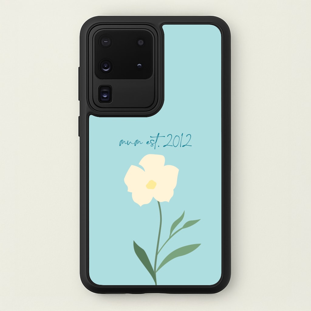 Baby Blue Mum Est - Mother's Day Phone Case for Galaxy S20 Ultra