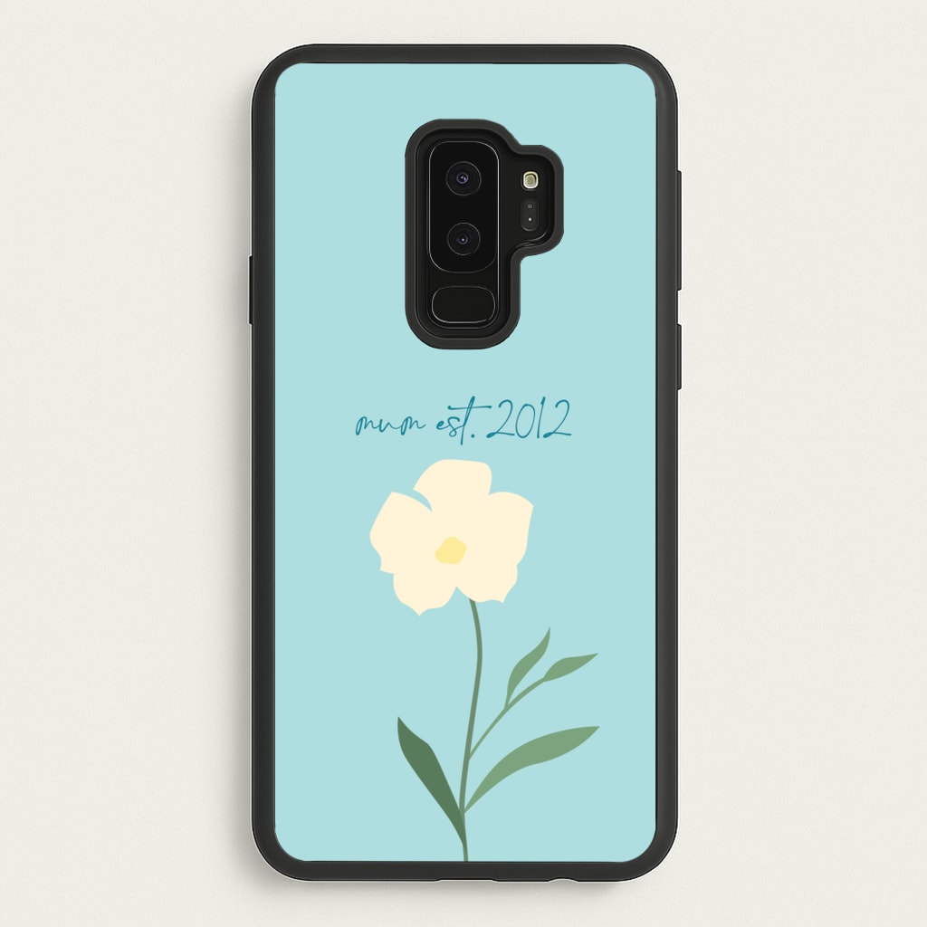 Baby Blue Mum Est - Mother's Day Phone Case for Galaxy S9 Plus