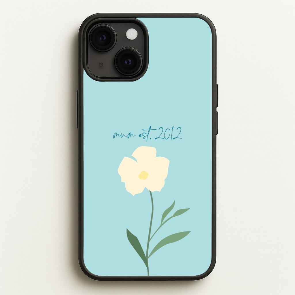 Baby Blue Mum Est - Mother's Day Phone Case for iPhone 13 Mini