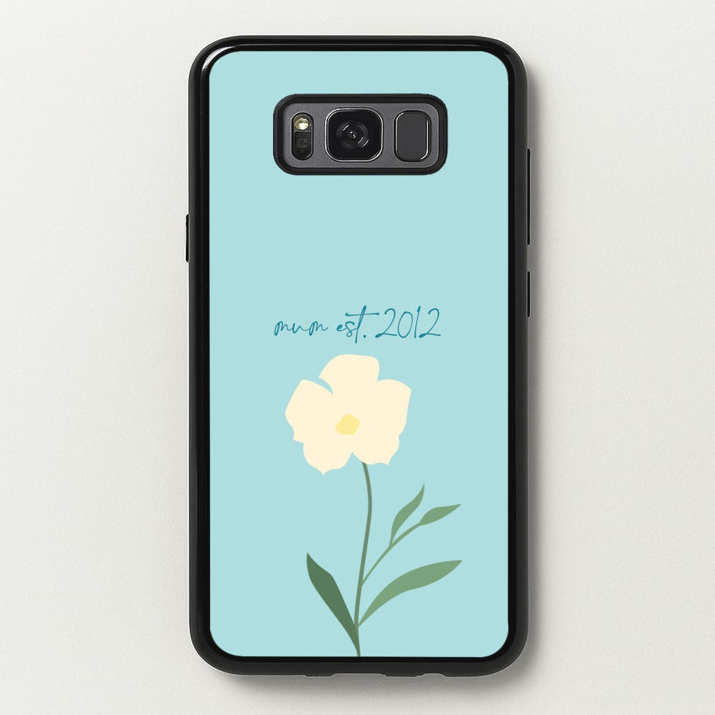 Baby Blue Mum Est - Mother's Day Phone Case for Galaxy S8
