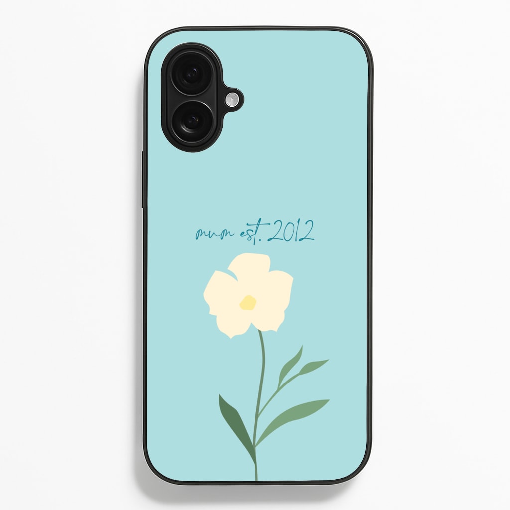 Baby Blue Mum Est - Mother's Day Phone Case for iPhone 16 Plus