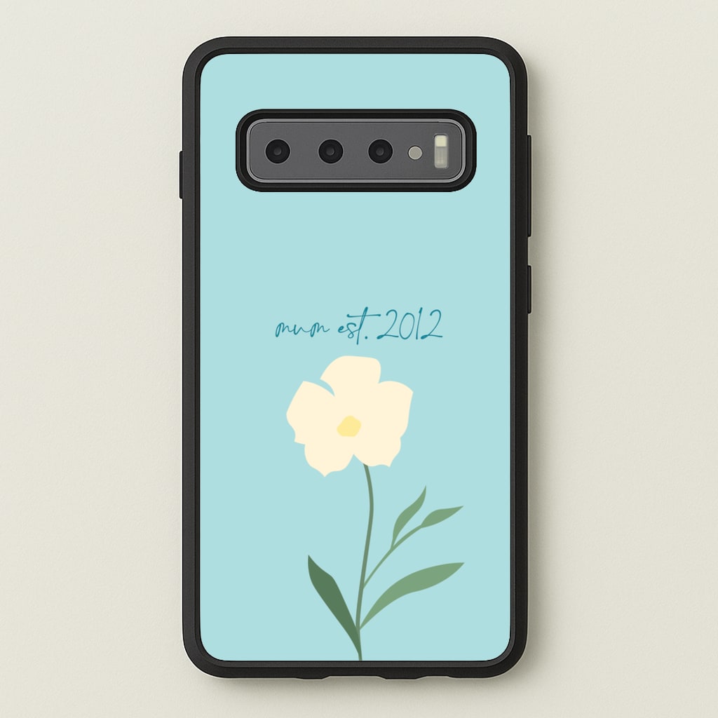 Baby Blue Mum Est - Mother's Day Phone Case for Galaxy S10 Plus