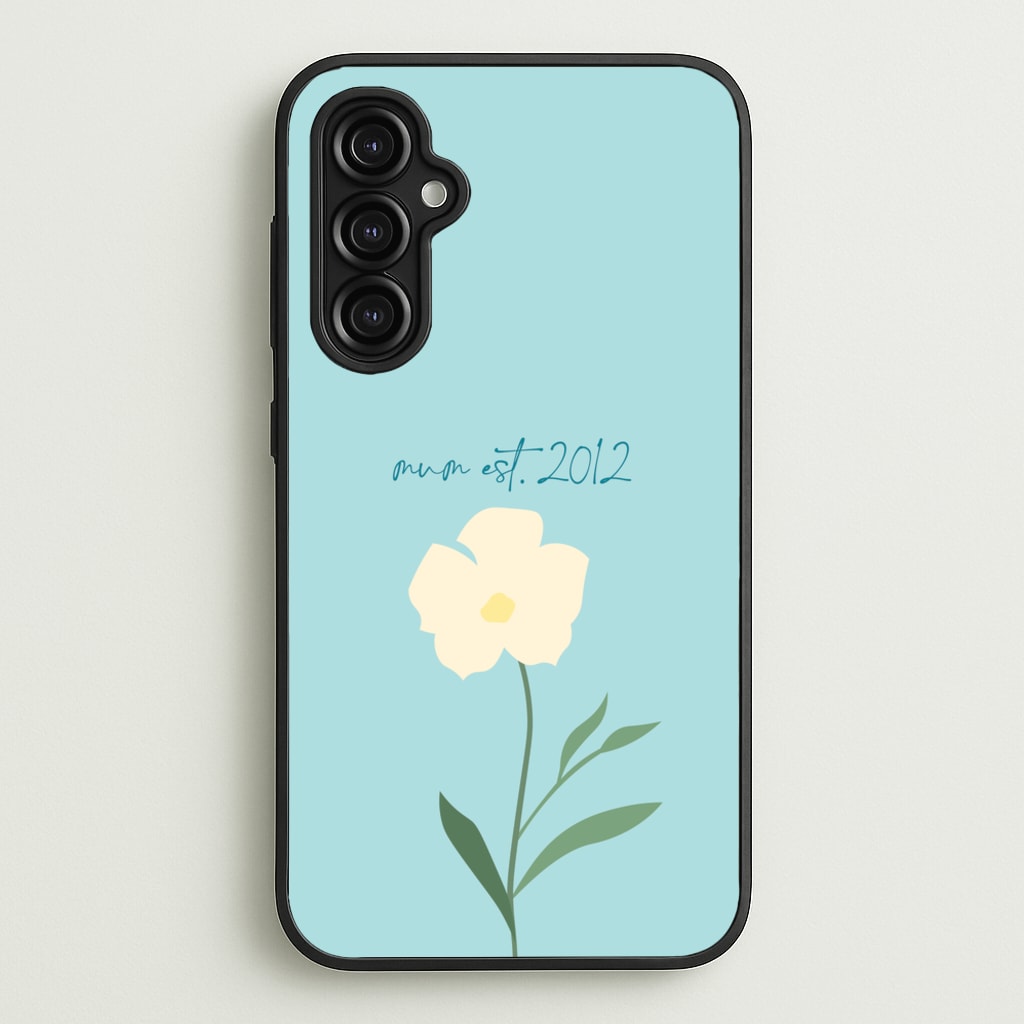 Baby Blue Mum Est - Mother's Day Phone Case for Galaxy A14