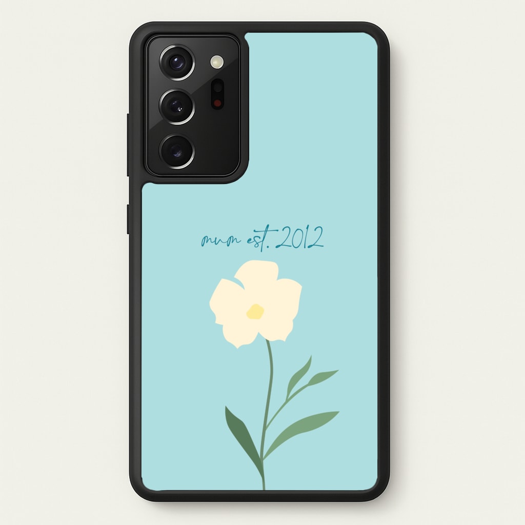 Baby Blue Mum Est - Mother's Day Phone Case for Galaxy Note 20 Ultra
