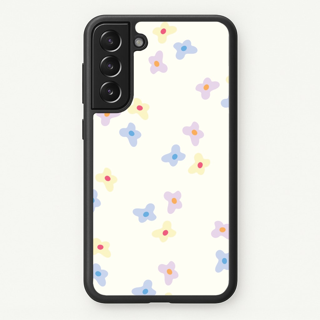 Pastel Flowers Pattern - Mother's Day Phone Case for Galaxy S21