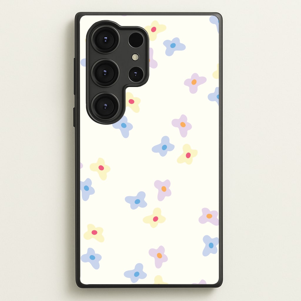 Pastel Flowers Pattern - Mother's Day Phone Case for Galaxy S25 Ultra