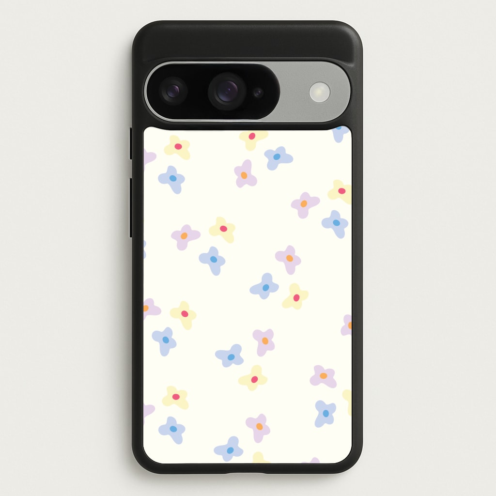 Pastel Flowers Pattern Phone Case for Google Pixel 10 / 10 Pro