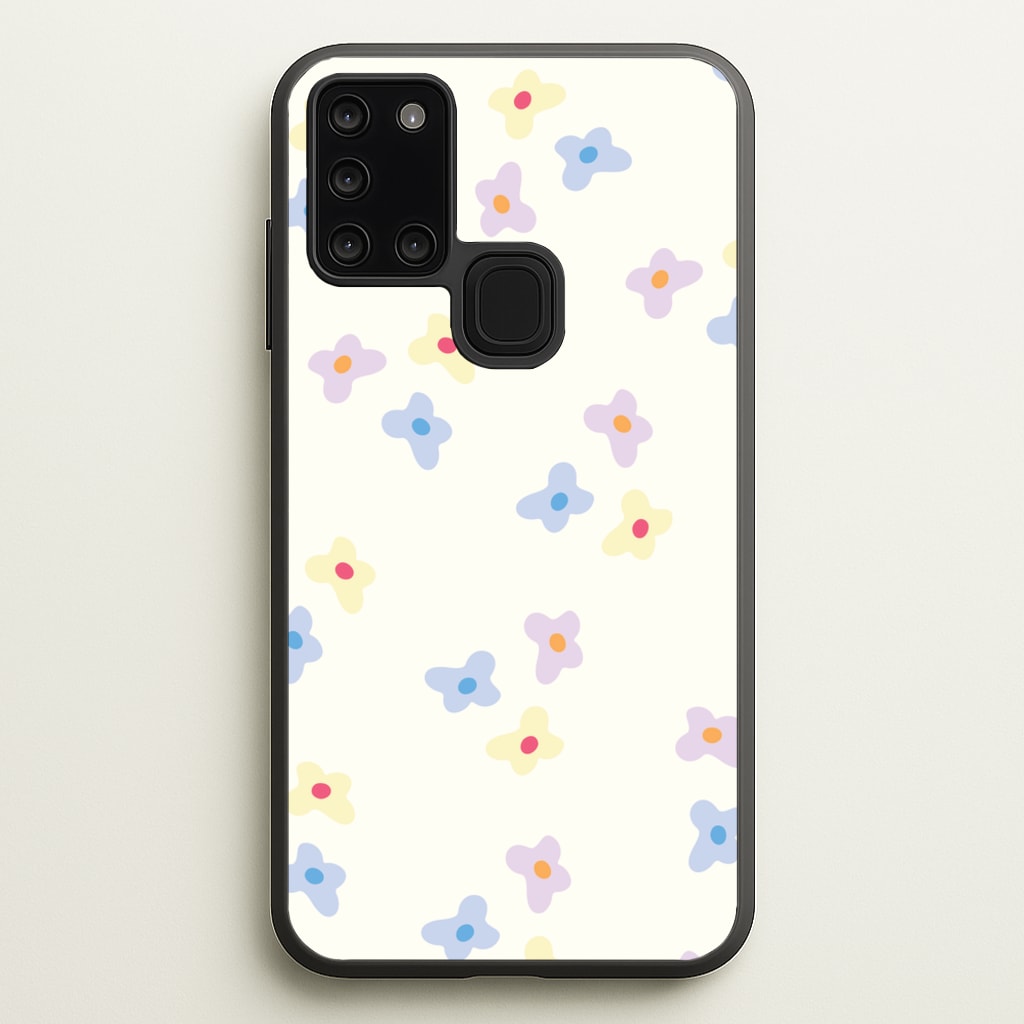 Pastel Flowers Pattern - Mother's Day Phone Case for Galaxy A21s