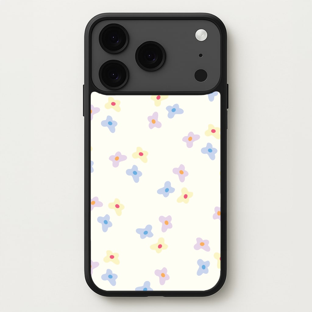 Pastel Flowers Pattern Phone Case for iPhone 17 Pro Max