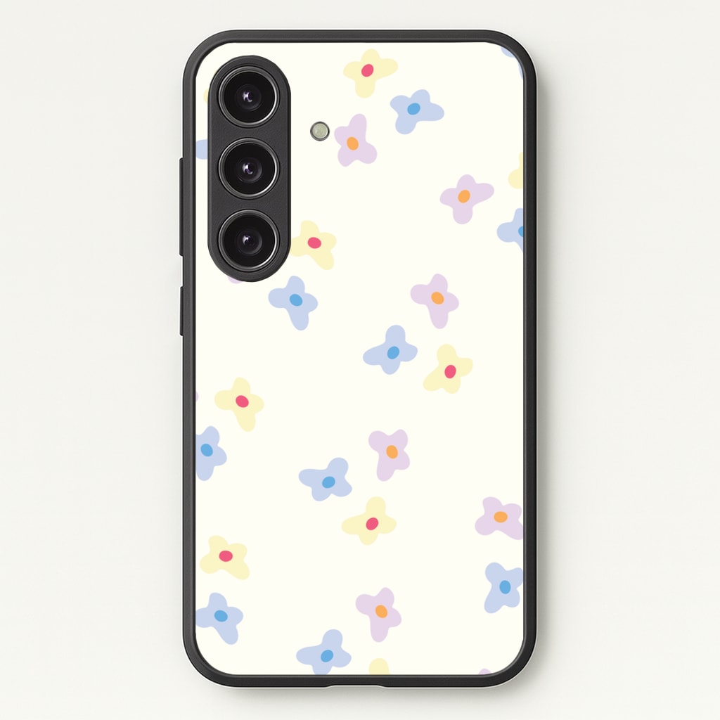 Pastel Flowers Pattern - Mother's Day Phone Case for Galaxy S24FE