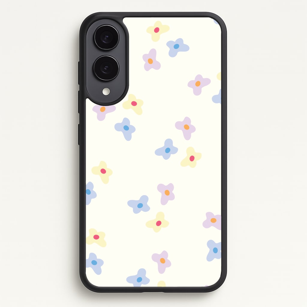 Pastel Flowers Pattern - Mother's Day Phone Case for Galaxy S25 Edge
