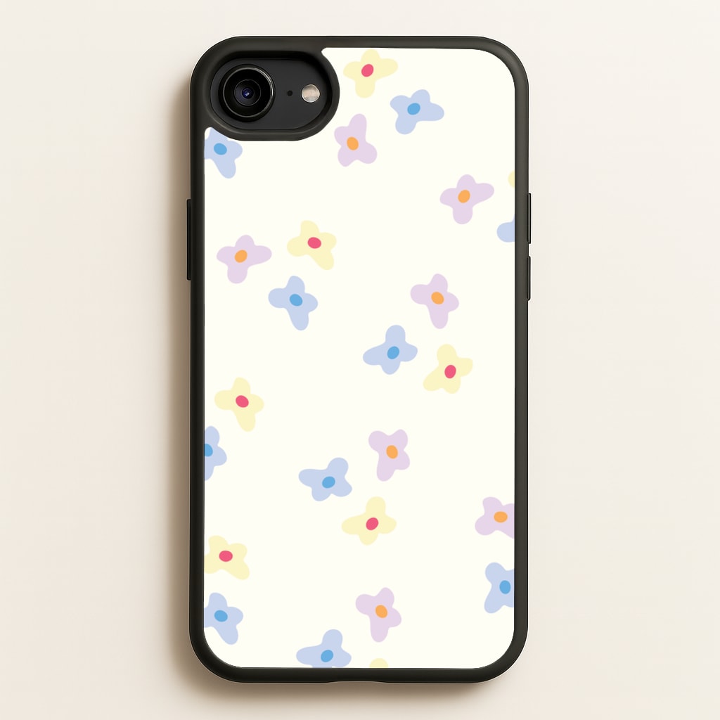 Pastel Flowers Pattern - Mother's Day Phone Case for iPhone 6 / 7 / 8 / SE