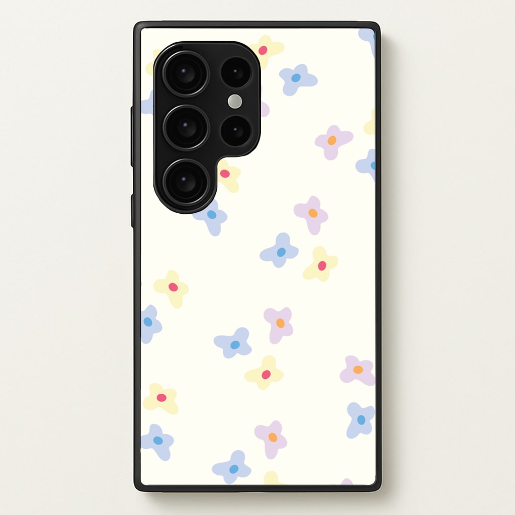 Pastel Flowers Pattern - Mother's Day Phone Case for Galaxy S24 Ultra
