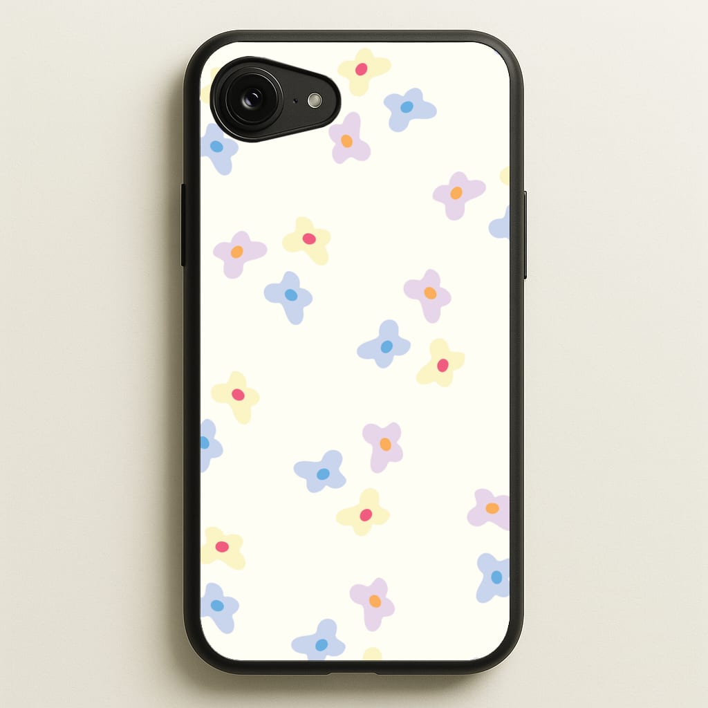 Pastel Flowers Pattern - Mother's Day Phone Case for iPhone 16e