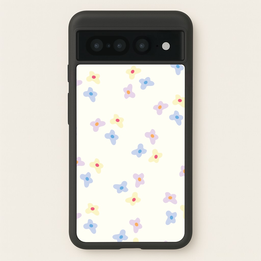 Pastel Flowers Pattern - Mother's Day Phone Case for Google Pixel 7 Pro