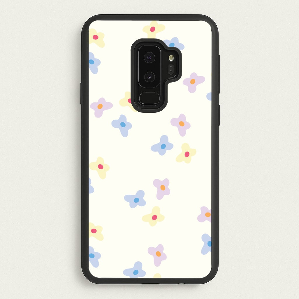Pastel Flowers Pattern - Mother's Day Phone Case for Galaxy S9 Plus