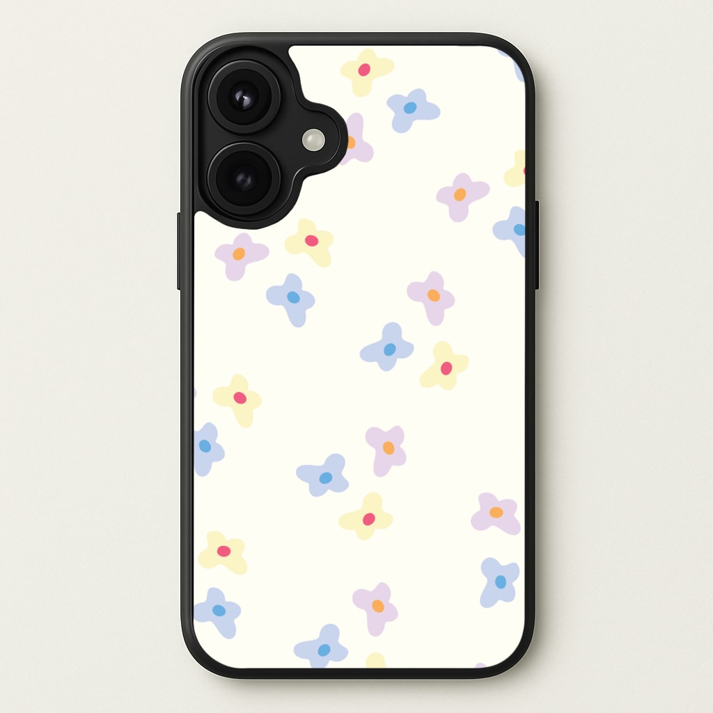 Pastel Flowers Pattern Phone Case for iPhone 17