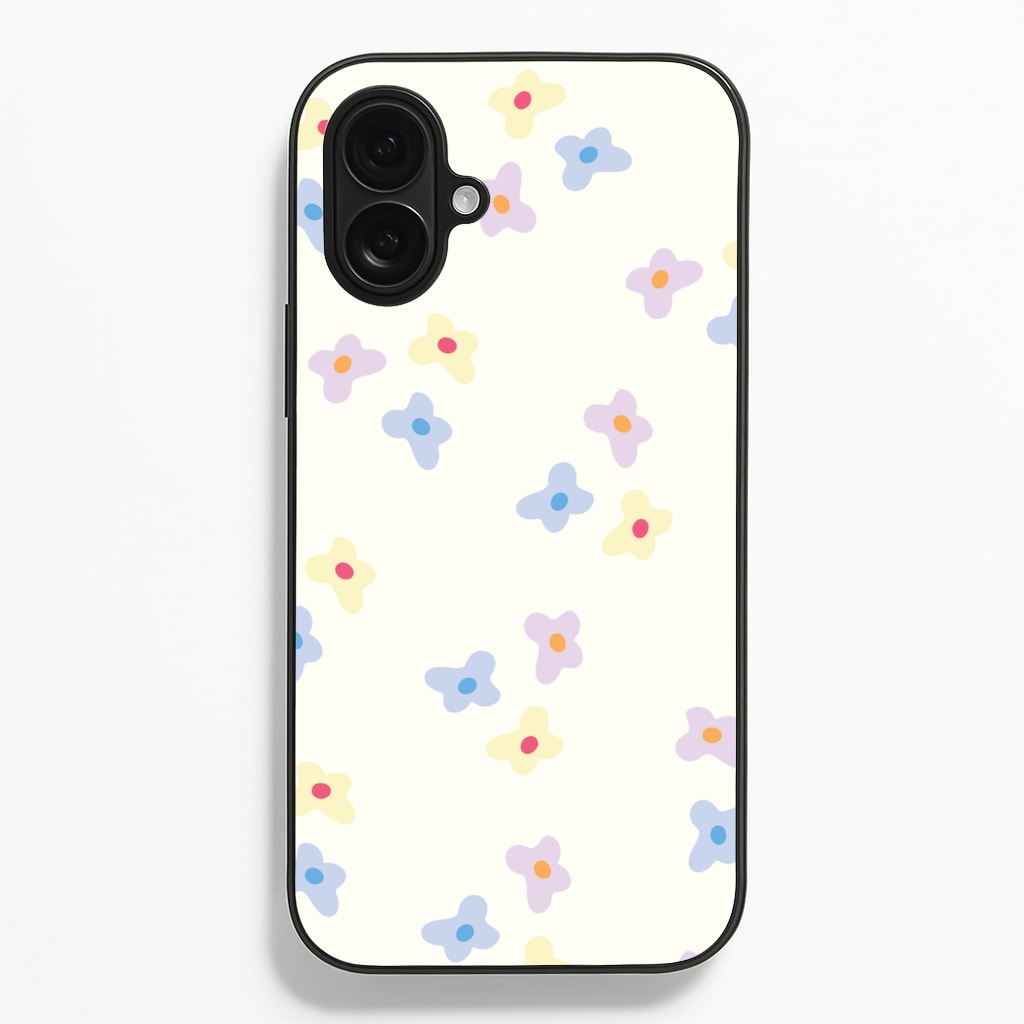 Pastel Flowers Pattern - Mother's Day Phone Case for iPhone 16 Plus