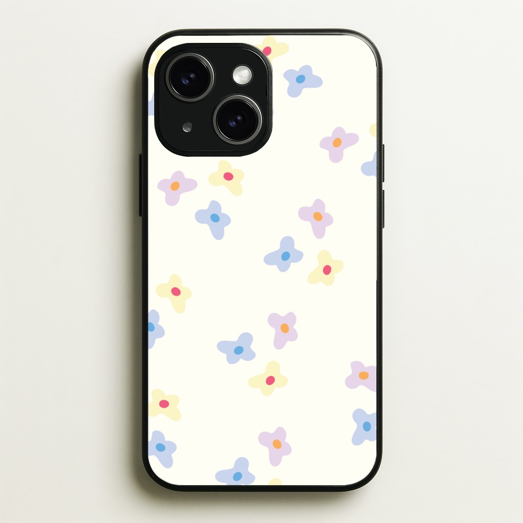 Pastel Flowers Pattern - Mother's Day Phone Case for iPhone 14
