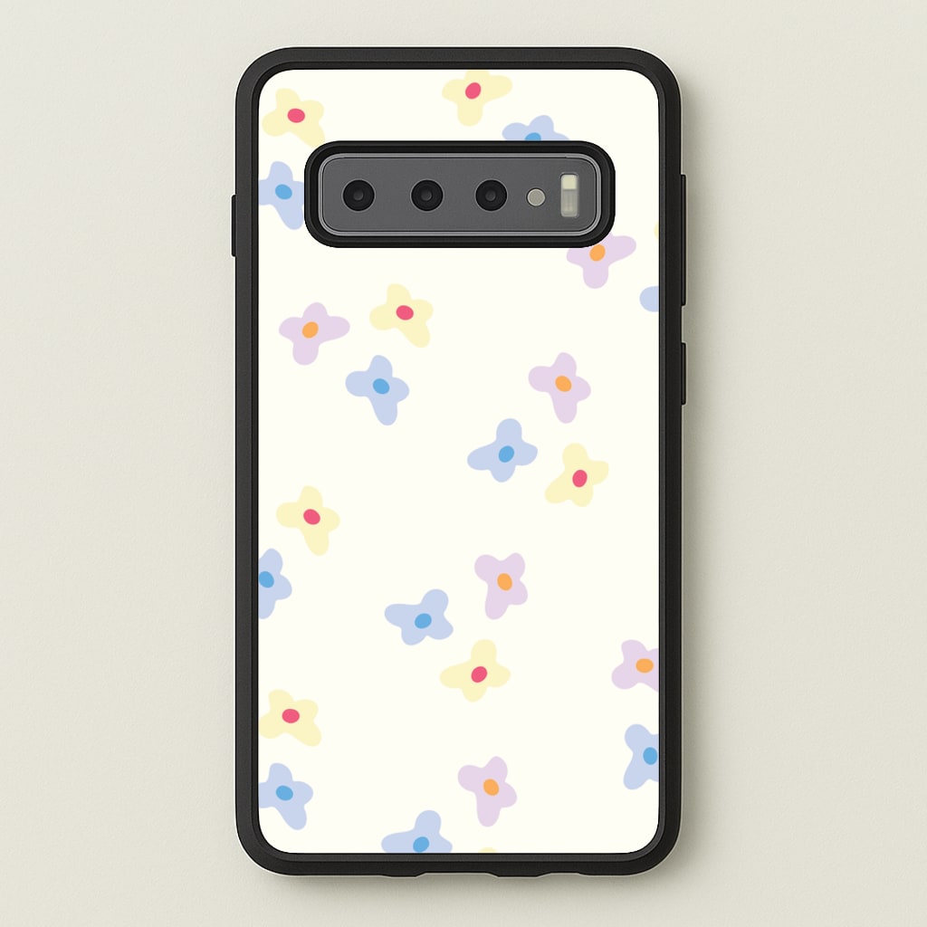 Pastel Flowers Pattern - Mother's Day Phone Case for Galaxy S10