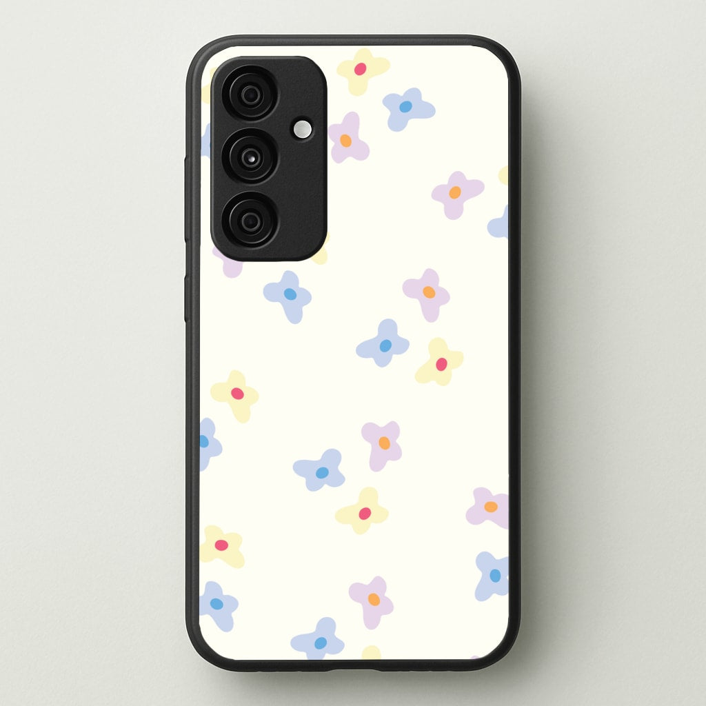 Pastel Flowers Pattern - Mother's Day Phone Case for Galaxy A55