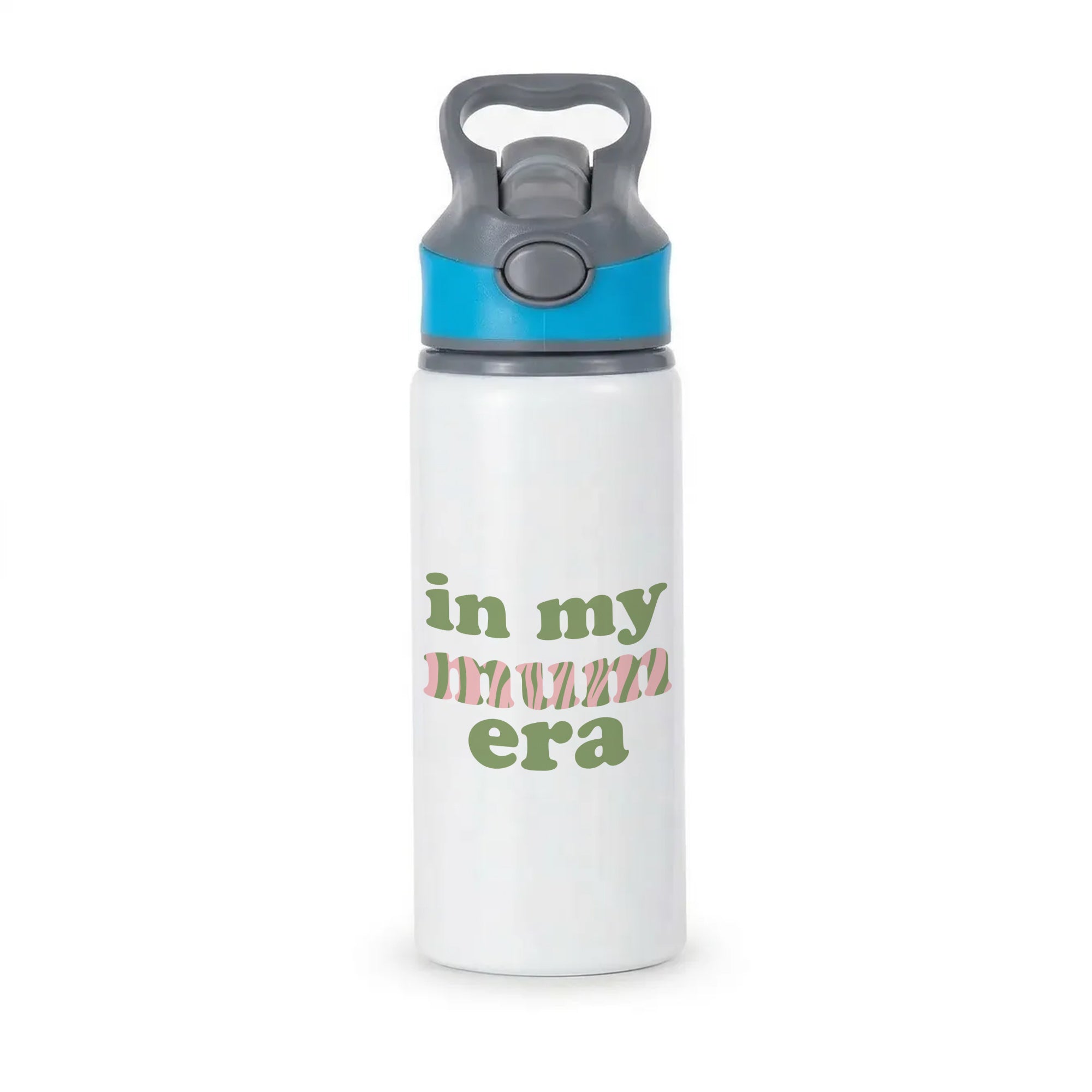 In My Mum Era Active Water Bottle - Blue
