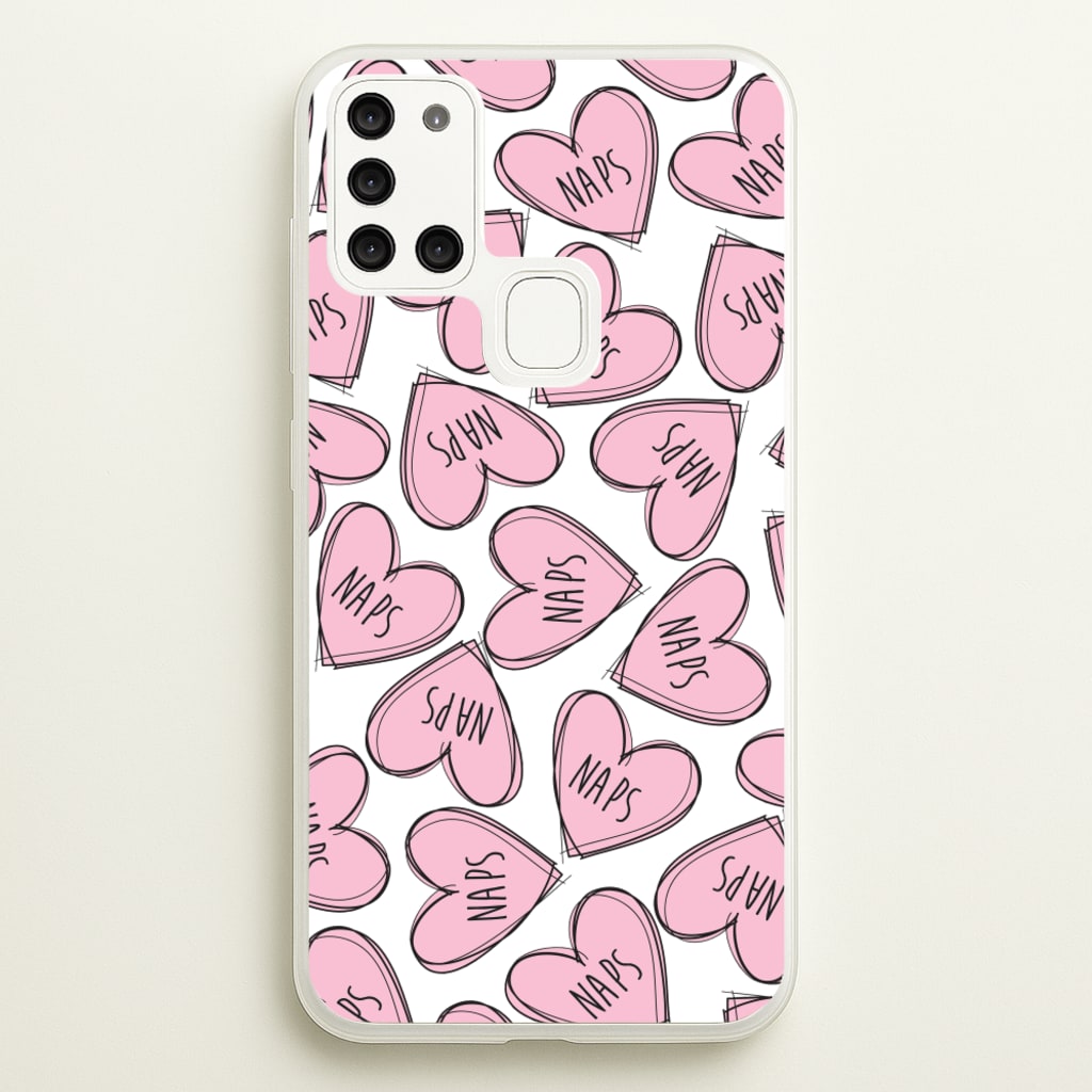 Nap Hearts, Tumblr Inspired - Phone Case for Galaxy A21s