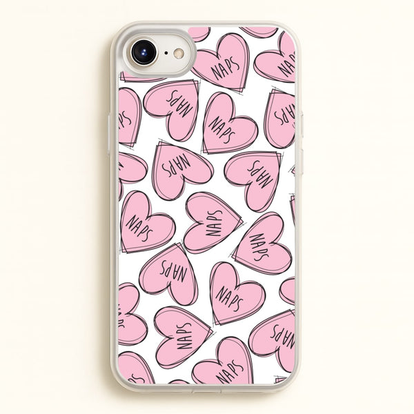 Nap Hearts, Tumblr Inspired - Phone Case for iPhone 6 / 7 / 8 / SE