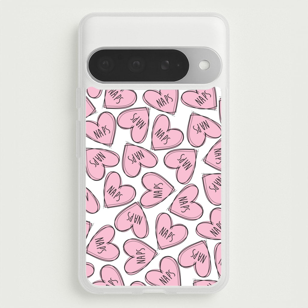 Nap Hearts, Tumblr Inspired Phone Case for Google Pixel 10 Pro XL