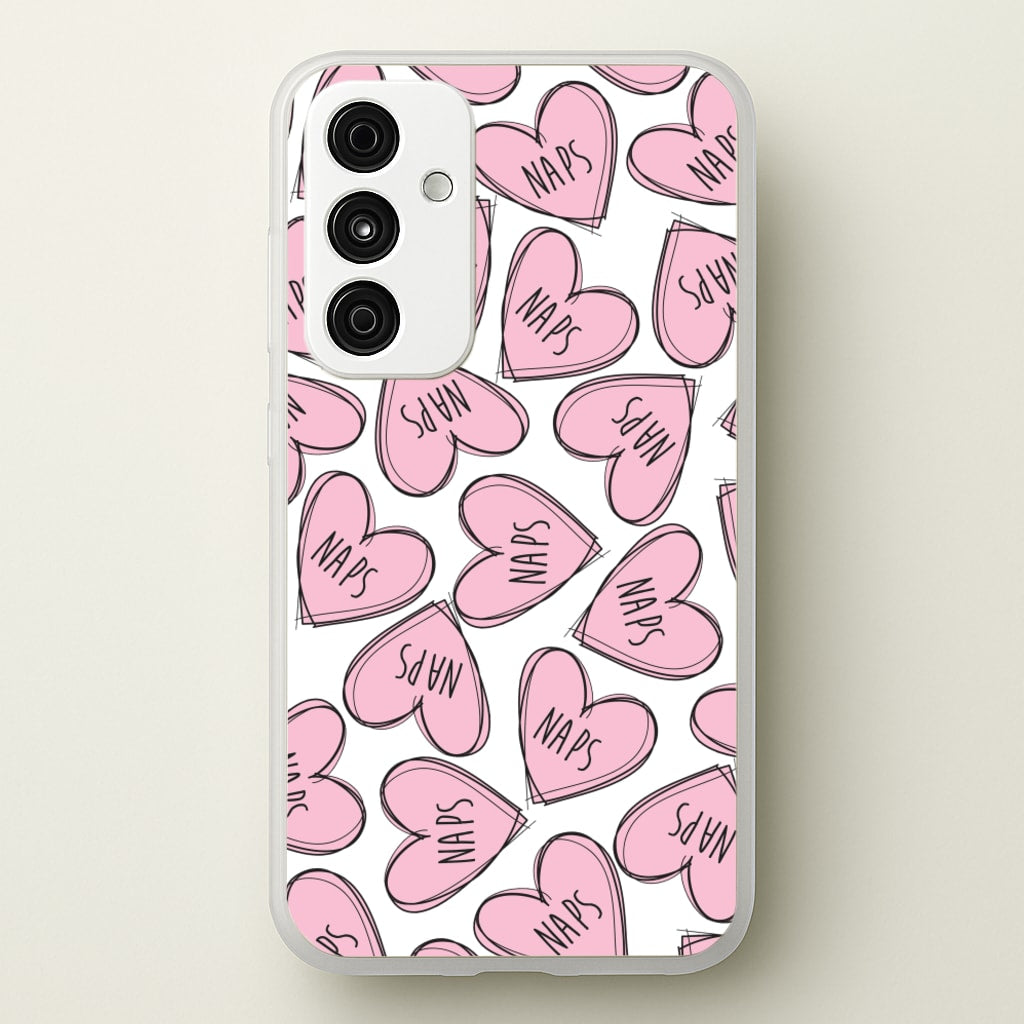 Nap Hearts, Tumblr Inspired - Phone Case for Galaxy A55