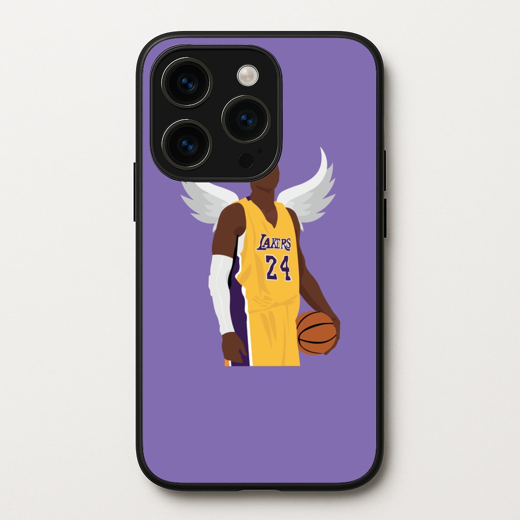 Kobe with wings - Basketball - Basketball Phone Case for iPhone 15 Pro
