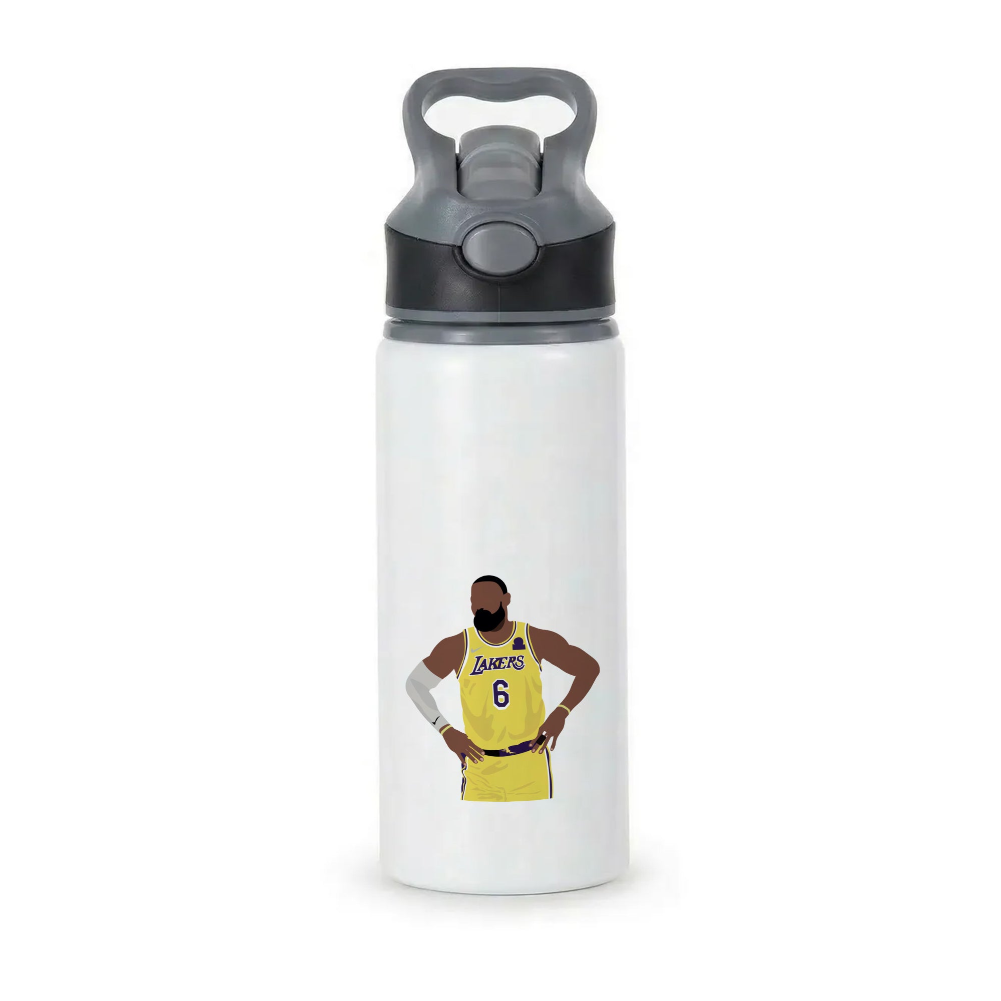 Lebron - Baskteball Active Water Bottle - Black