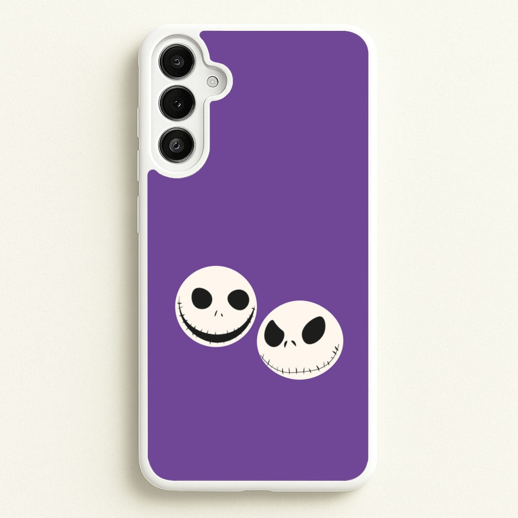 Skellington Heads - TNBC - Halloween Phone Case for Galaxy A34