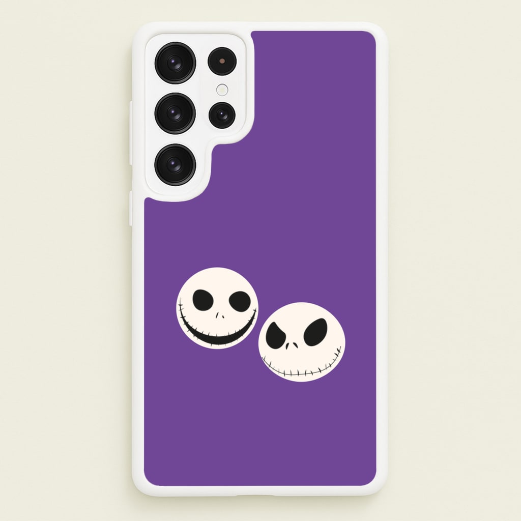 Skellington Heads - TNBC - Halloween Phone Case for Galaxy S22 Ultra