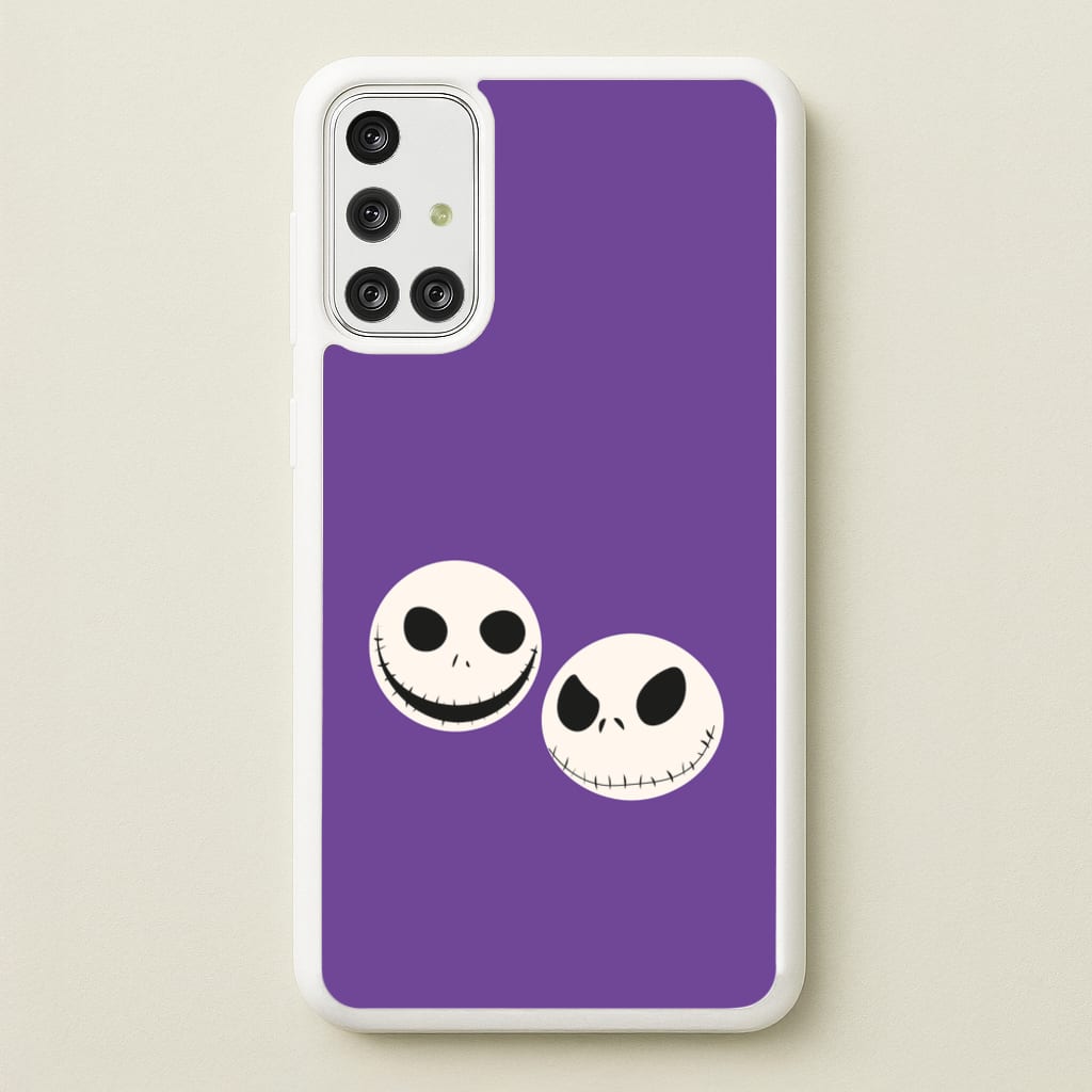 Skellington Heads - TNBC - Halloween Phone Case for Galaxy A71