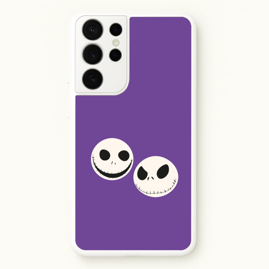 Skellington Heads - TNBC - Halloween Phone Case for Galaxy S21 Ultra