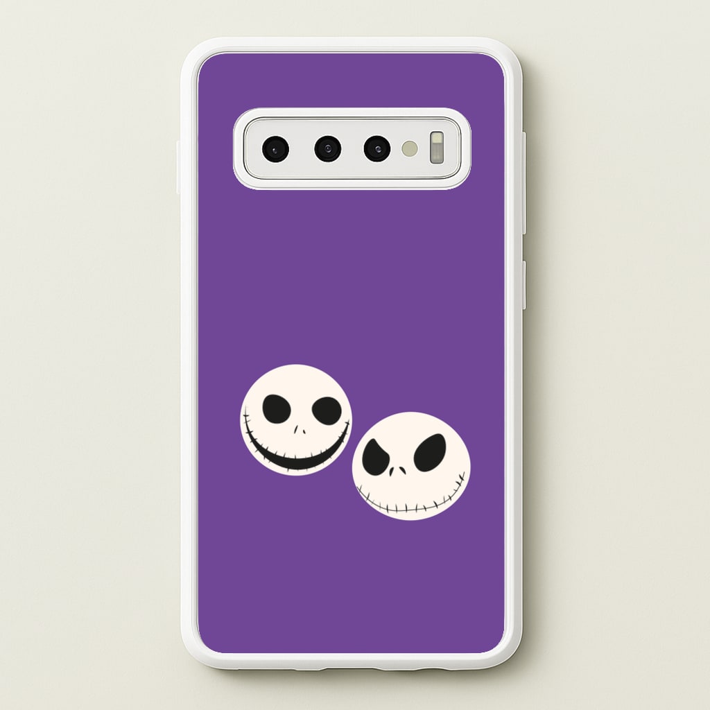 Skellington Heads - TNBC - Halloween Phone Case for Galaxy S10 Plus