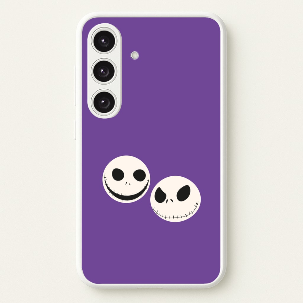Skellington Heads - TNBC - Halloween Phone Case for Galaxy S25 Plus