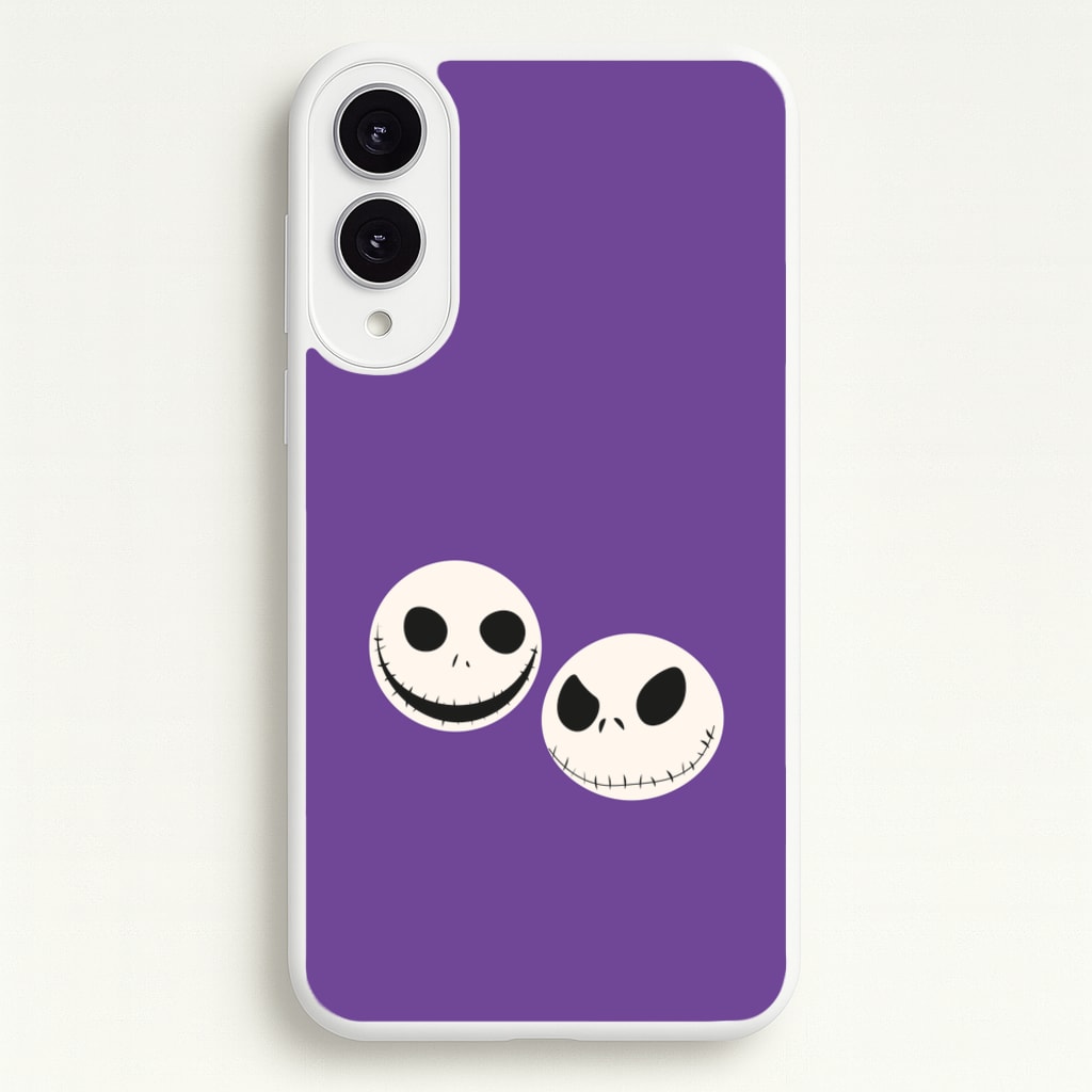 Skellington Heads - TNBC - Halloween Phone Case for Galaxy S25 Edge